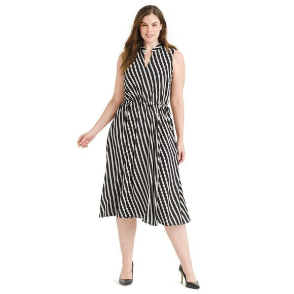 Anne Klein Dresses & Skirts - Anne Klein Drawstring Midi Dress 1X B58-11